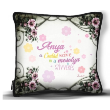  Kicsi díszpárna, Anyák napja, Anya a család szíve lakástextília