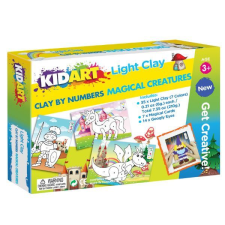 KIDART Kid Art: Gyurmázz számok szerint! Modellező gyurma készlet - Varázslatos lények gyurma