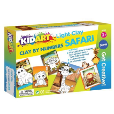 KIDART Kid Art: Gyurmázz számok szerint! Szafari Modellező gyurma készlet 35 x 6g - Színes gyurma