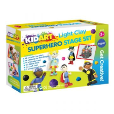 KIDART Kid Art: Modellező gyurma készlet - Szuperhősök (DIY-SS-SH) (DIY-SS-SH) kreatív és készségfejlesztő