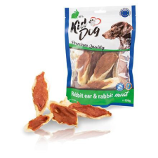 KIDDOG | Kutyáknak | Jutalomfalat | Nyúlfül, Nyúlhús - 250 g jutalomfalat kutyáknak