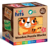 KIDSHITS Fa puzzle kocka - Színes állatkert