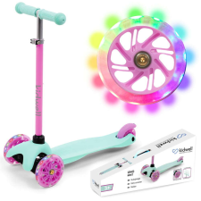Kidwell Uno háromkerekű gyerek Roller LED kerekekkel - rózsaszín-menta roller