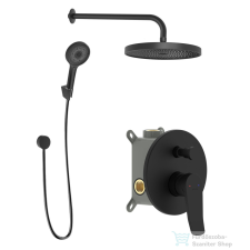 Kielle Nefia falsík alatti zuhanyrendszer fejzuhannyal, belső egységgel, matt fekete 20627SP34 csaptelep