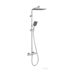 Kielle VEGA termosztátos zuhanyrendszer 30x20 cm-es fejzuhannyal,zuhanyszettel,króm 20618000 csaptelep