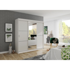 Kier Bill 2 200 Tolóajtós Szekrény 200cm, Fehér bútor