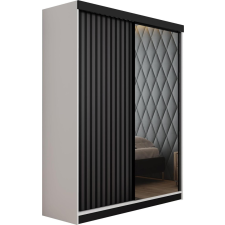 Kier Malani 138 Tolóajtós Szekrény 138cm, Fehér-Grafit bútor