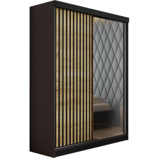 Kier Malani 138 Tolóajtós Szekrény 138cm, Grafit-Arany Tölgy bútor