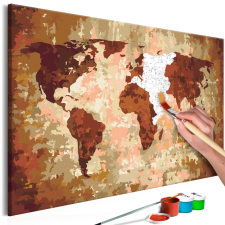 Kifestő Világtérkép, falitérkép - World Map (Earth Colours) 60x40 térkép