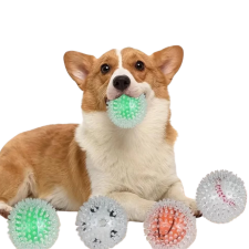  Kiharaphatatlan, fogtisztító, tüskés labda kutyáknak, 9 cm, tenisz játék kutyáknak