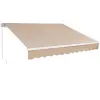  Kihúzható napellenző kézi tekerővel 244 × 213 cm bézs