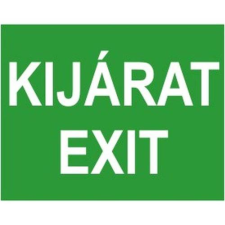  Kijárat,Exit - utánvilágító öntapadó, 150*150mm információs tábla, állvány