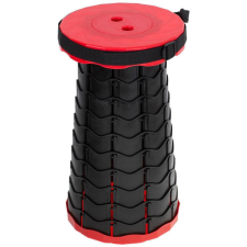 KIK KX4981 Telescopic folding chair black red (42776) kerti bútor