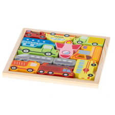KIK KX5313 fa autós kirakójáték, Többszínű puzzle, kirakós