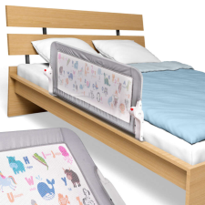 KIK KX5318 biztonsági gyermek védőkorlát ágyra, 90cm, Szürke bababiztonság