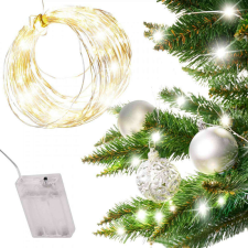 KIK OEM LED dekoratív drótlámpák 5m 50LED hideg fehér karácsonyfa izzósor