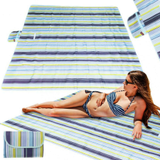 KIK OEM Strandszőnyeg strand piknik takaró 200x200cm kék vizes játék