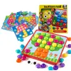 KIK Oktatási gomb mozaik puzzle 57el.