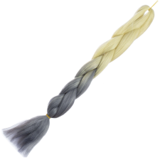 KIK Ombre szintetikus haj 60cm - szőke/szürke póthaj