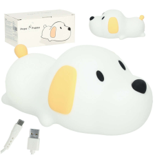 KIK Szilikon éjszakai fény – fekvő fehér kutya éjjeli fény