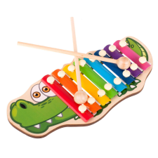 KIK Színes xilofon gyerekeknek - Krokodil játékhangszer