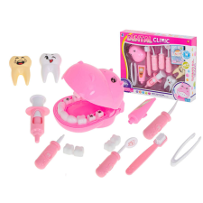 KIK Víziló fogorvosi játék (rózsaszín) orvosos játék