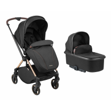 Kikkaboo Lanah, 2in1 babakocsi, átfordítható tolókarral - fekete babakocsi