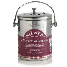 KILNER Komposztáló 19 × 14 cm 2 l rozsdamentes acélból papírárú, csomagoló és tárolóeszköz
