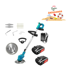  Kimiyo Akkumulátoros Fűnyíró, Szegélynyíró 2db Akkumulátorral 48V CH23-362 fűkasza