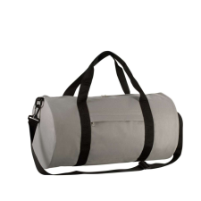 KIMOOD cső alakú utazótáska cipzáras oldalzsebbel KI0633, Light Grey/Black kézitáska és bőrönd