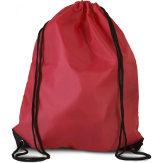KIMOOD Uniszex hátizsák Kimood KI0104 Drawstring Backpack -Egy méret, Cherry Red