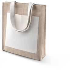 KIMOOD Uniszex táska Kimood KI0221 Jute Shopper Bag -Egy méret, Natural/Gold