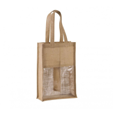 KIMOOD Uniszex táska Kimood KI0268 Jute Bottle Bag -Egy méret, Natural kézitáska és bőrönd