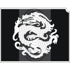 Kínai sárkány (css_orias_0007) csillámtetoválás