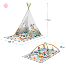 Kinderkraft játszószõnyeg - Little Gardener játékhíddal sátorral játszószőnyeg