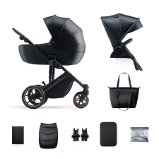 KinderKraft KINDERKRAFT Kočík kombinovaný 2v1 Prime 2 Black babakocsi