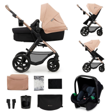 KinderKraft KINDERKRAFT Kočík kombinovaný Moov 2 3v1 Sand Beige - penové kolesá babakocsi