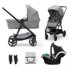 KinderKraft Kočík kombinovaný 3v1 Newly Moonlight grey + Mink PRO babakocsi