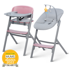KinderKraft Livy 4in1 multifunkcionális etetőszék + pihenőszék, Aster Pink etetőszék