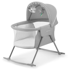 KinderKraft Lovi 3in1 Kiságy játékokkal - szürke kiságy, babaágy