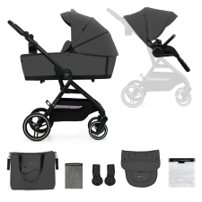 KINDERKRAFT SELECT Kombinált babakocsi Yoxi 2in1 Moonlight Grey babakocsi