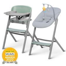 KINDERKRAFT SELECT Szett etetőszék Livy Olive Green + pihenőszék Calmee, Premium etetőszék