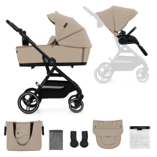 KINDERKRAFT SELECT Yoxi 2v1 Sand Beige kombinált babakocsi babakocsi