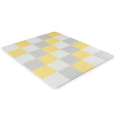 KinderKraft szivacspuzzle szőnyeg Luno 30db sárga-szürke játszószőnyeg