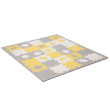 KinderKraft szivacspuzzle szőnyeg - Luno Shape 30db sárga-szürke játszószőnyeg