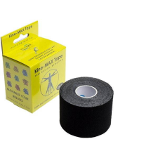 Kine-MAX KineMAX SuperPro Pamut kineziológiai tapasz (fekete) gyógyászati segédeszköz