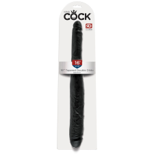 King Cock 16 Tapered - élethű dupla dildó (41cm) - fekete anál