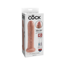 King Cock 7 Fitymanátor - élethű dildó (18cm) - natúr anál