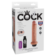 King Cock 7&quot; spriccelő dildó (18 cm) műpénisz, dildó