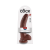 King Cock 9 - nagy tapadótalpas, herés dildó (23cm) - barna